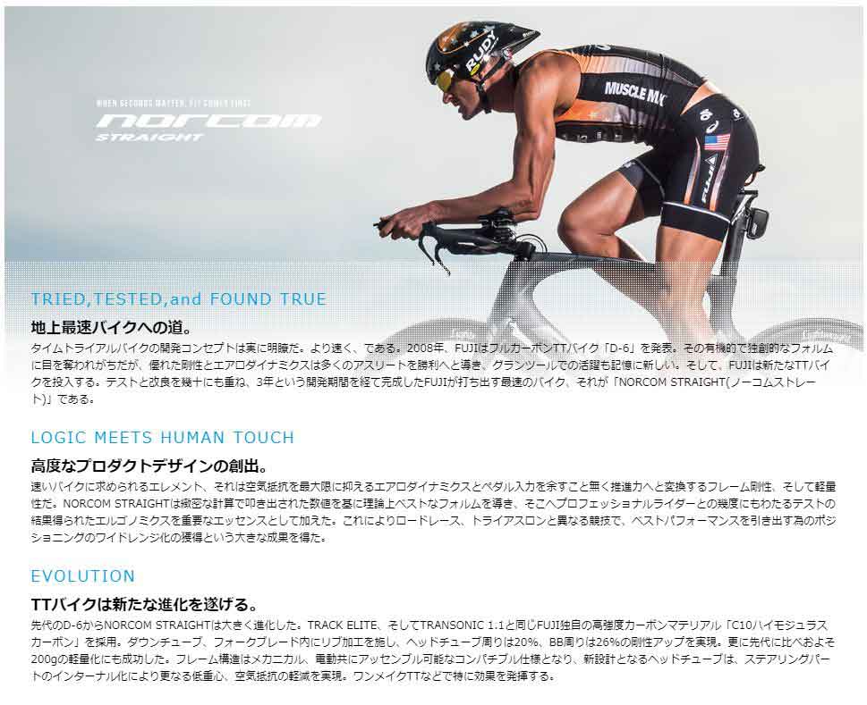 FUJI (フジ) 2020モデル NORCOM STRAIGHT 1.1 マットカーボン サイズ55(180-185cm)フレームセット
