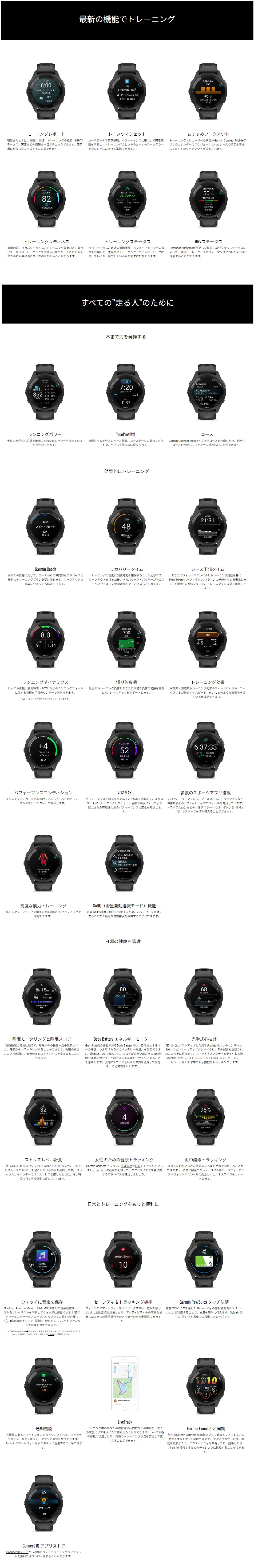 新品)GARMIN (ガーミン) Forerunner 265 Music ブラック