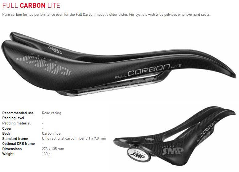 新品)SELLE SMP (セラ エスエムピー) FULL CARBON LITE サドル