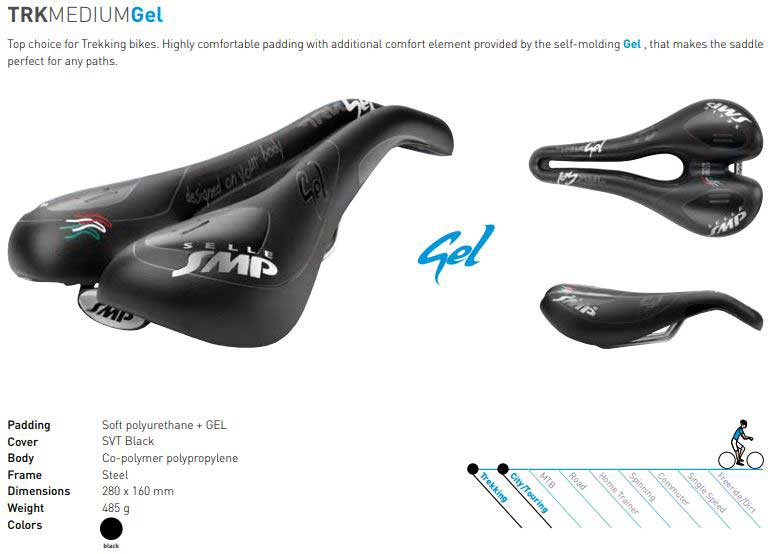 新品)SELLE SMP (セラ エスエムピー) TRK MEDIUM GEL BLACK 新品)SELLE SMP (セラ エスエムピー) TRK MEDIUM GEL BLACK