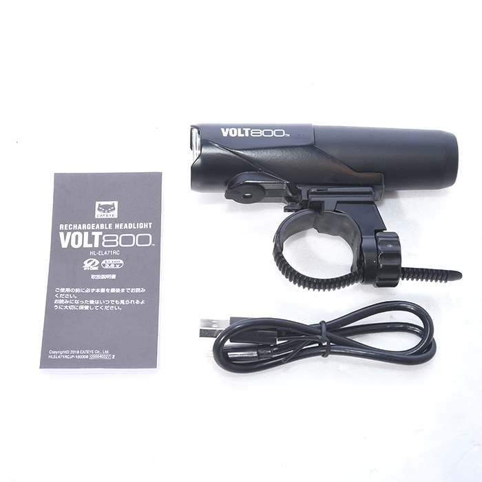 中古)CATEYE (キャットアイ) VOLT800 充電式モデル フロント用ライト（商品ID：3717012553031）詳細ページ |  自転車買取クラウンギアーズ｜ロードバイク・スポーツ自転車買取