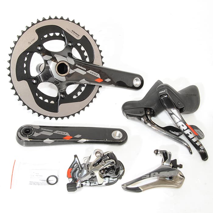 中古)SRAM (スラム) RED レッド 10S 4点SET（レバー、FD、RD、クランク）グループセット（商品ID：3717007117088）詳細ページ  自転車買取クラウンギアーズ｜ロードバイク・スポーツ自転車買取