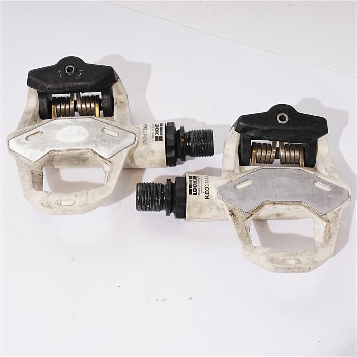 中古)LOOK (ルック) KEO2 MAX クロモリシャフト ホワイト ビンディングペダル（商品ID：3717020172118）詳細ページ |  自転車買取クラウンギアーズ｜ロードバイク・スポーツ自転車買取