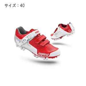 CROSS COUNTRY Carbon レッド/ホワイト ビンディングシューズ サイズ40(25.57cm)