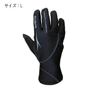 intro (イントロ) Stealth 5 black サイズL ライトグローブ メイン