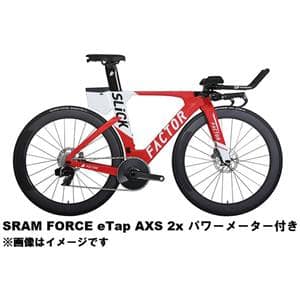 SLICK RossoCorsa FORCE eTap AXS 2x（パワーメーター付）トライアスロン・TTバイク