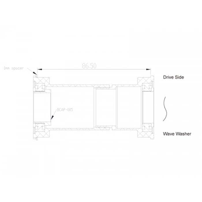 bb38624ですWISHBONE bb38624 セラミックBB　専用工具付き