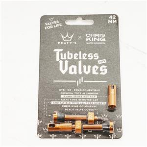 PEATY'S×CHRIS KING  Tubeless Valves /42mm バルブセット