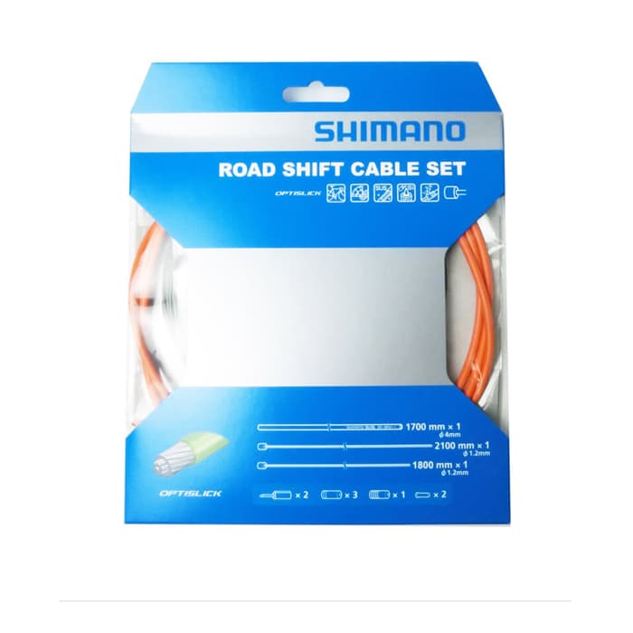 新品)SHIMANO (シマノ) OT-SP41 OPTISLICK オプティスリック シフトケーブルセット  オレンジ（商品ID：4524667700616）詳細ページ | 自転車買取クラウンギアーズ｜ロードバイク・スポーツ自転車買取