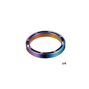 Hollow Supa Spacer 5mm x 4pcs Oil Slick