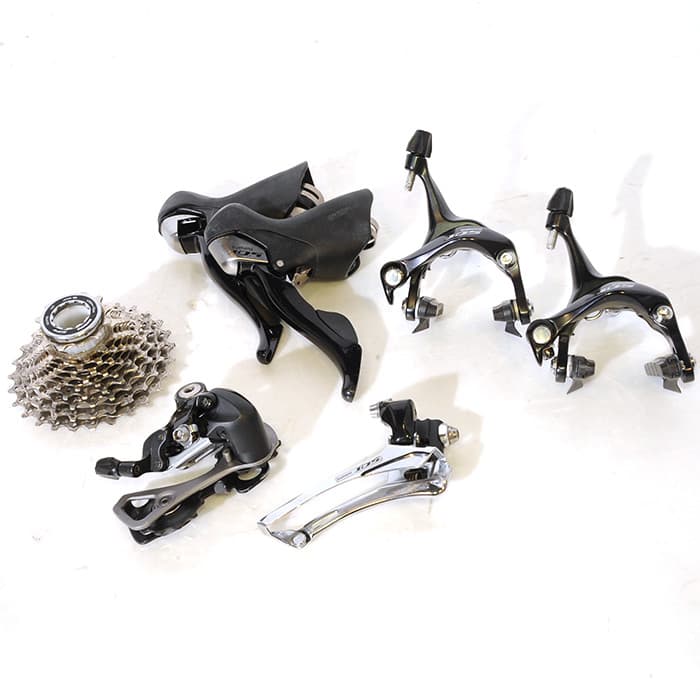 中古)SHIMANO (シマノ) 105 5700 5点SET（レバー、FD、RD、BR、CS