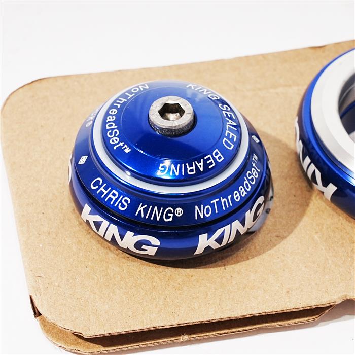 Chris King (クリスキング) NoThreadSet Tapered 1-1/8 -1-1/2 ネイビー ヘッドパーツ Chris King (クリスキング) NoThreadSet Tapered 1-1/8 -1-1/2 ネイビー ヘッドパーツ