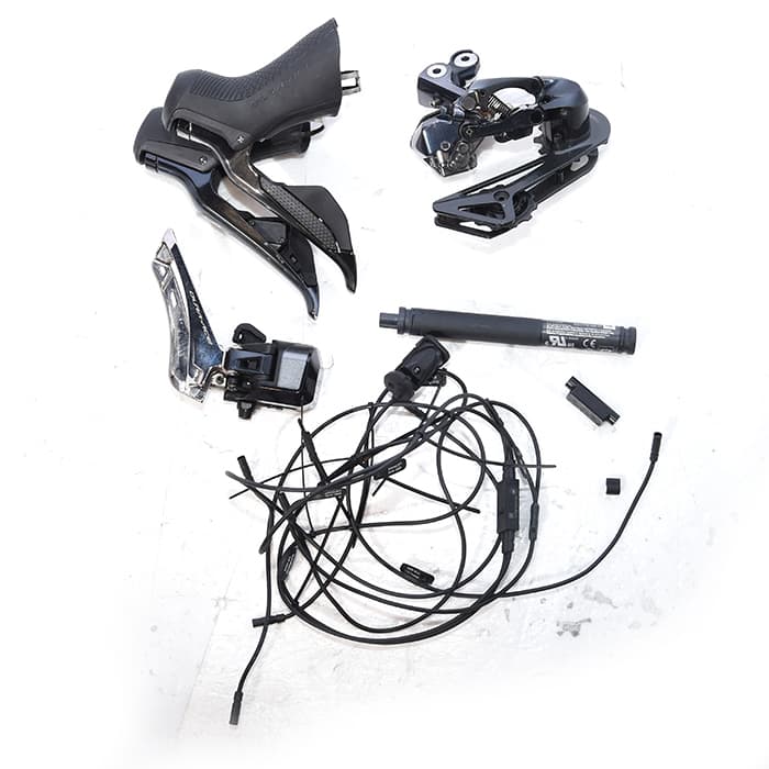 (中古)SHIMANO (シマノ) DURA-ACE デュラエース Di2 R9150 8点セット  （レバー、FD、RD、ワイヤレスユニット、ジャンクションA、ジャンクションB、バッテリー、ケーブル）グループセット（商品ID：3717012848908）詳細ページ  |