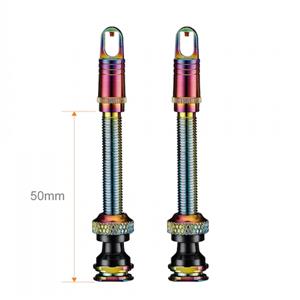 Valve Stem 50mm Rainbow チューブレスバルブ