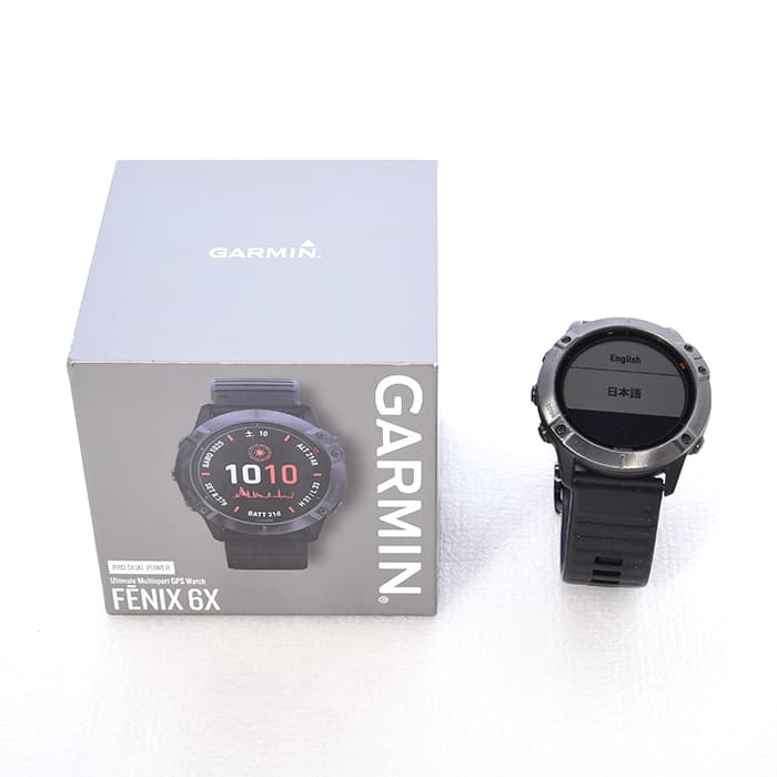 Lav vej lovgivning Mild 中古)GARMIN (ガーミン) FENIX 6X PRO DUAL POWER TITANIUM CARBON GRAY DLC  マルチスポーツGPSウォッチ（商品ID：3717013601991）詳細ページ | 自転車買取クラウンギアーズ｜ロードバイク・スポーツ自転車買取